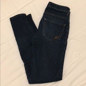 Dark Wash Fitted Jeans